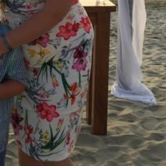 ASOS floral strapless midi dress - Picture 8 of 9